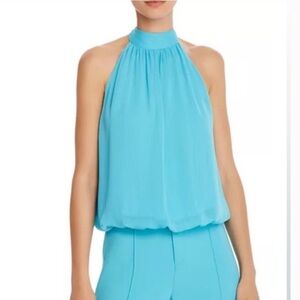 Alice + Olivia aqua blue Sleeveless Top